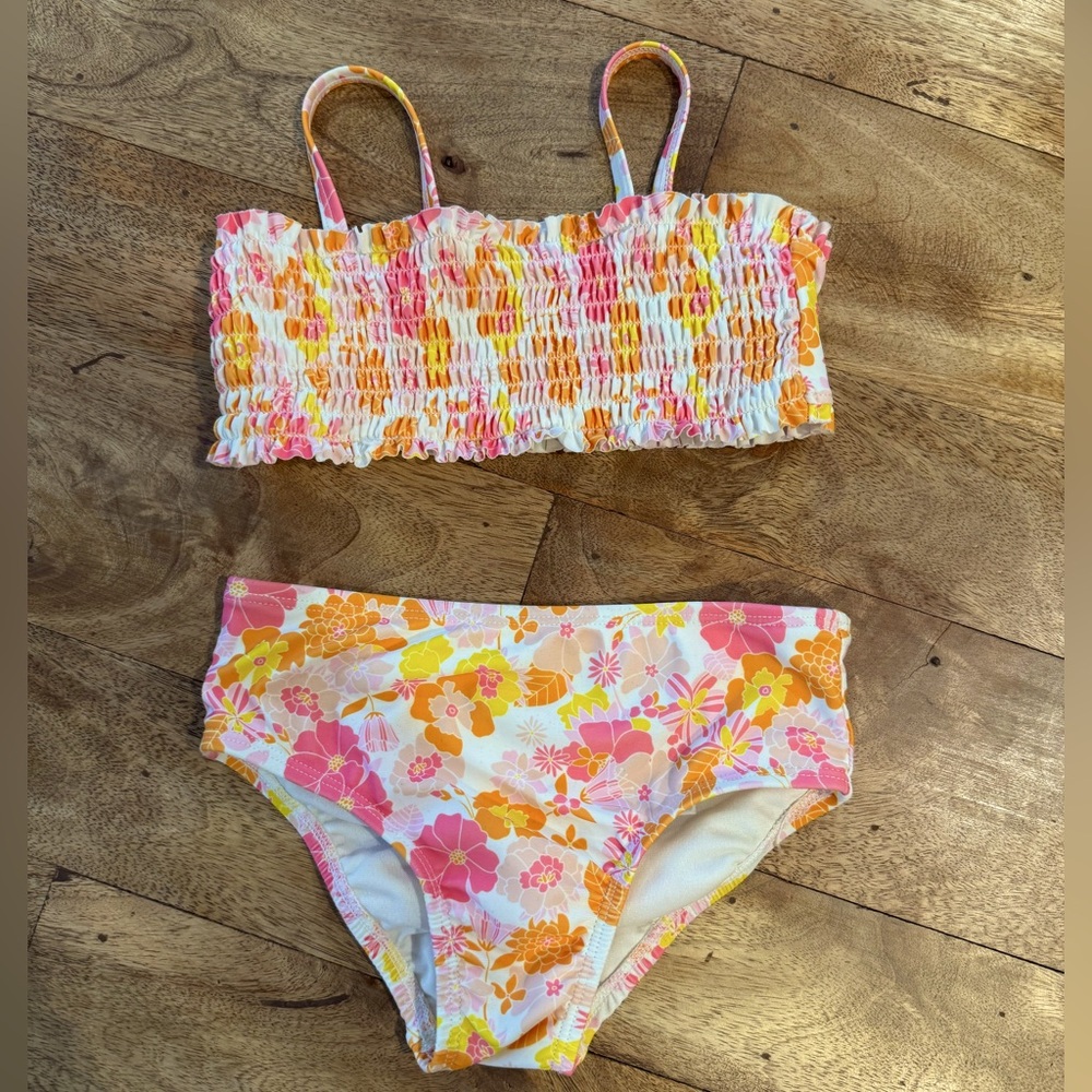 GAP Colorful Floral Kids Swimwear Set size 2 years
